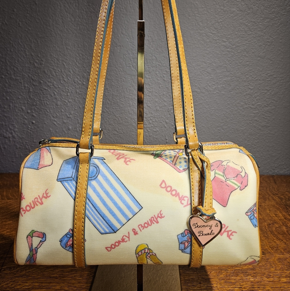Dooney & Bourke Beach Theme Handbag Summer Barrel Purse